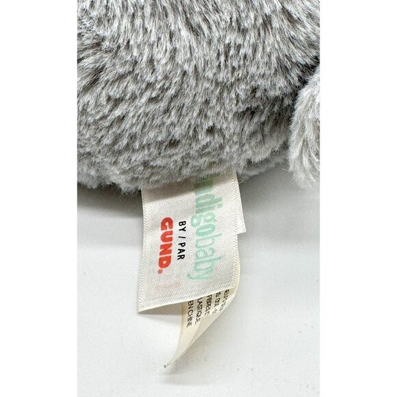 Gund Indigo Baby Gray Cream Sloth Plush 11” Knit Winter Hat Super Soft - Picture 4 of 4